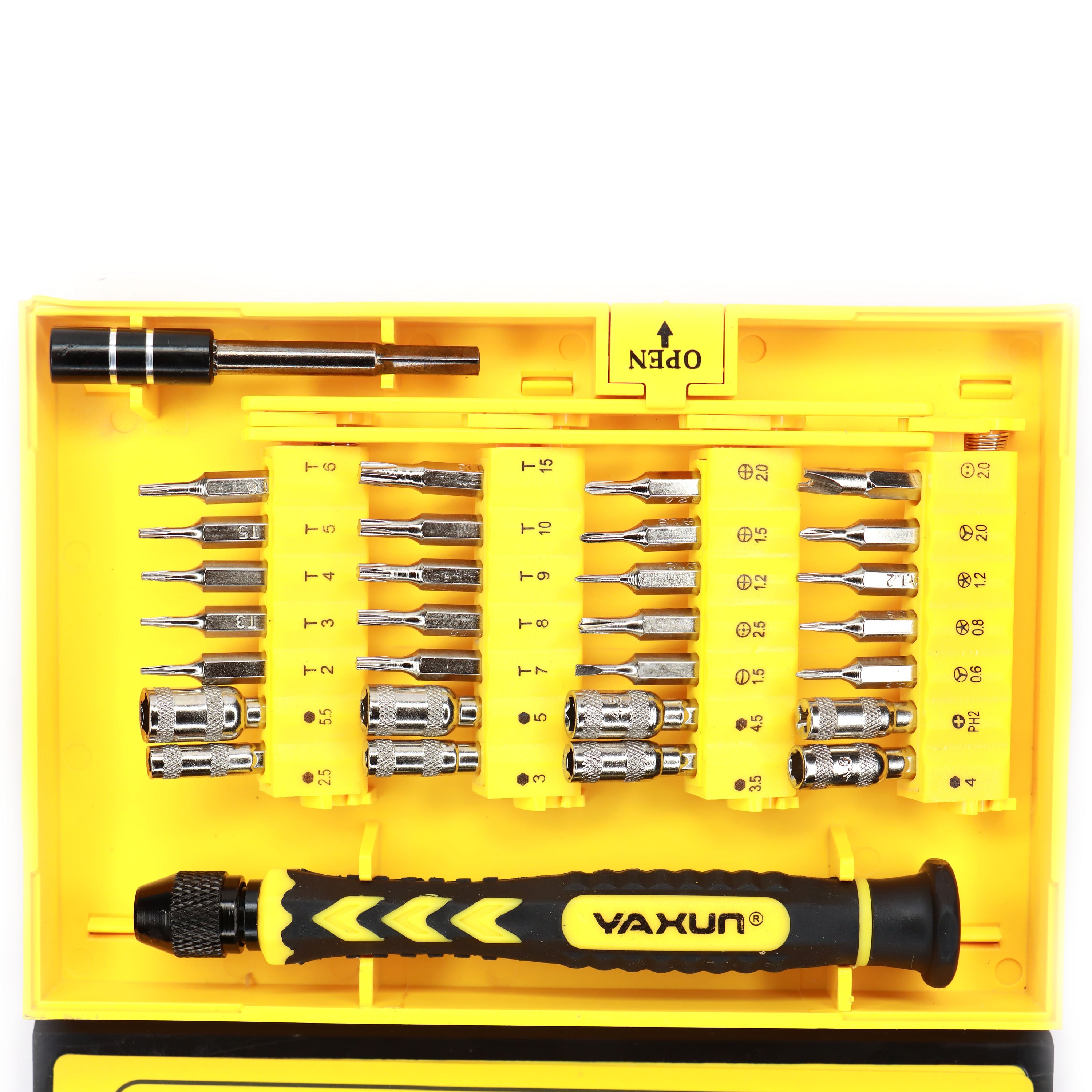 Yaxun Yx-6028B Screwdriver Set, 38 In 1 Magnetic Screwdriver Set, For Pc/Household/Electronic Devices.